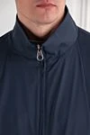 Loro Piana Windmate Reversible Bomber Jacket in Navy - Decoration: brand logo. 100% polyamide, 100% cashmere. zipper. two side pockets. Country of manufacture: Italy. Care: specialized cleaning - photo 5
