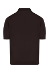 Stefano Ricci Brown knit polo shirt with zipper and ring - Zip logo. 100% cotton. Closure: Zipper. Country of manufacture: Italy. Care: specialized cleaning - photo 7