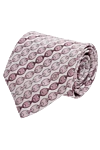 Gucci Silk tie pink for men - chain print. 100% silk. Size: 146x9 cm. Country of manufacture: Italy. Care: specialized cleaning - photo 1