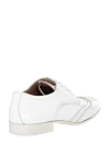 Men's white leather shoes Armani - Perforation. 100% leather. Lace-up. Interior: Leather. Insole: Leather. Heel height: 2cm. Outsole: Other materials. Country of manufacture: Italy. Care: specialized cleaning - photo 4