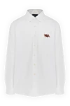 Polo Ralph Lauren White cotton shirt for men - Composition: 100% cotton. Closure: buttons. Country of manufacture: Italy. Care: specialized cleaning - photo 1