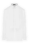 Canali White cotton shirt for men - 100% cotton. Closure: buttons. Country of manufacture: Italy. Care: specialized cleaning - photo 1