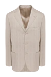 Lardini Beige cotton jacket for men - 100% cotton. Closure: three buttons. three internal, two side, chest pocket. Lining: 100% cotton. Country of manufacture: Italy. Care: specialized cleaning - photo 1