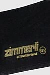 Zimmerli Men's black cotton socks - logo print. 100% cotton. Country of manufacture: Italy. Care: specialized cleaning - photo 3