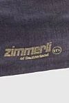 Zimmerli Шкарпетки з бавовни чорні чоловічі - принт логотипу. 100% бавовна. Країна виробник: Італія. Догляд: спеціалізоване чищення - фото 3