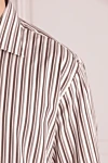 Canali Men's brown cotton shirt - stripe pattern. 100% cotton. Closure: buttons. Country of manufacture: Italy. Care: specialized cleaning - photo 5