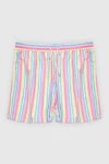 Vilebrequin Pink men's beach shorts made of cotton and nylon - stripe pattern. two side pockets, one back pocket. cotton, nylon. Closure: drawstring. Country of manufacture: Italy. Care: specialized cleaning - photo 1