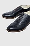 Canali Men's shoes made of black leather - Perforation. 100% leather. Lace-up. Interior: Leather. Insole: Leather. Heel height: 2.5cm. Outsole: Other materials. Country of manufacture: Italy. Care: specialized cleaning - photo 5