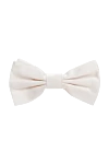 Dolce & Gabbana White silk the bow tie for men - Adjustable strap and hook closure. 100% silk. Country of manufacture: Italy. Care: specialized cleaning - photo 1