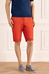 Ballantyne Red cotton shorts for men - 100% cotton. Closure: button, zipper, drawstring. two side pockets, two back pockets. Country of manufacture: Italy. Care: specialized cleaning - photo 3