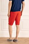 Red cotton shorts for men Ballantyne - 100% cotton. Closure: button, zipper, drawstring. two side pockets, two back pockets. Country of manufacture: Italy. Care: specialized cleaning - photo 4