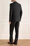 Gray wool and silk suit for men Brioni - Slit. 88% wool, 12% silk. Closure: Buttons, hook. Chest pocket, two flap pockets. Three pockets. Two side pockets, two back pockets with buttons. Lining: 100% cupro. Country of manufacture: Italy. Care: specialized cleaning - photo 4