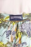 Vilebrequin Blue men's beach shorts made of cotton and polyamide - fantasy pattern. two side pockets, one back pocket. cotton, polyamide. Closure: drawstring. Country of manufacture: Italy. Care: specialized cleaning - photo 5