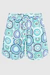 Vilebrequin Blue men's beach shorts made of cotton and polyamide - fantasy pattern. two side pockets, one back pocket. cotton, polyamide. Closure: drawstring. Country of manufacture: Italy. Care: specialized cleaning - photo 1