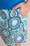 Vilebrequin Blue men's beach shorts made of cotton and polyamide - fantasy pattern. two side pockets, one back pocket. cotton, polyamide. Closure: drawstring. Country of manufacture: Italy. Care: specialized cleaning - photo 5