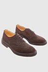 Tricker`s Brown suede shoes for men - Perforation. 100% suede. Lace-up. Interior trim: suede. Insole: Leather. Heel height: 2.5cm. Outsole: Other materials. Country of manufacture: Italy. Care: specialized cleaning - photo 3