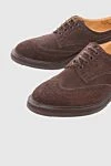 Tricker`s Brown suede shoes for men - Perforation. 100% suede. Lace-up. Interior trim: suede. Insole: Leather. Heel height: 2.5cm. Outsole: Other materials. Country of manufacture: Italy. Care: specialized cleaning - photo 5