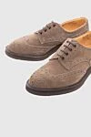 Tricker`s Туфлі чоловічі з замші бежеві - Перфорація. 100% замша. Шнурівка. Внутрішнє оздоблення: замша. Устілка: Шкіра. Висота підборів: 2,5см. Інші матеріали. Країна виробник: Італія. Догляд: спеціалізоване чищення - фото 5