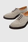 Tricker`s Туфлі чоловічі з замші сірі - Перфорація. 100% замша. Шнурівка. Внутрішнє оздоблення: замша. Устілка: Шкіра. Висота підборів: 2,5см. Інші матеріали. Країна виробник: Італія. Догляд: спеціалізоване чищення - фото 5
