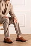 Туфли мужские из кожи коричневые Tricker`s - Перфорация. 100% кожа. Шнуровка. Внутренняя отделка: кожа. Стелька: Кожа. Высота каблука: 2,5см. Другие материалы. Страна производитель: Англия. Уход: специализированная чистка - фото 2