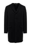 Gucci Black wool coat for men - 100% wool. Buttons. Two side pockets, two inside pockets. Lining: 100% silk. Country of manufacture: Italy. Care: specialized cleaning - photo 1