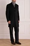 Gucci Black wool coat for men - 100% wool. Buttons. Two side pockets, two inside pockets. Lining: 100% silk. Country of manufacture: Italy. Care: specialized cleaning - photo 3