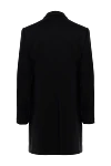 Black wool coat for men Gucci - 100% wool. Buttons. Two side pockets, two inside pockets. Lining: 100% silk. Country of manufacture: Italy. Care: specialized cleaning - photo 6