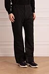 Moncler Sports pants for men made of polyamide and elastane black - 86% polyamide, 14% elastane. Closure: Zipper. Two side pockets, two back pockets. Country of manufacture: Italy. Care: specialized cleaning - photo 3