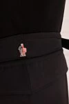 Moncler Sports pants for men made of polyamide and elastane black - 86% polyamide, 14% elastane. Closure: Zipper. Two side pockets, two back pockets. Country of manufacture: Italy. Care: specialized cleaning - photo 5