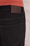 Canali Джинсы из хлопка и кашемира синие мужские - 94% хлопок, 6% кашемир. пуговица, молния. три боковых кармана спереди, два кармана сзади. Страна производитель: Италия. Уход: специализированная чистка - фото 5