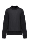 Dolce & Gabbana Джемпер мужской с высоким воротником стойкой из шерсти и акрила черный - Необработанные швы. Высокий ворот стойка. 95% шерсть, 5% акрил. Страна производитель: Италия. Уход: специализированная чистка - фото 1