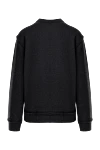Джемпер мужской с высоким воротником стойкой из шерсти и акрила черный Dolce & Gabbana - Необработанные швы. Высокий ворот стойка. 95% шерсть, 5% акрил. Страна производитель: Италия. Уход: специализированная чистка - фото 6