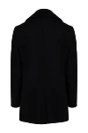 Пальто из шерсти, полиамида и кашемира черное мужское Armani - 75% шерсть, 15% полиамид, 10% кашемир. Пуговицы. Два боковых кармана, два внутренних кармана. 100% полиэстер. Страна производитель: Италия. Уход: специализированная чистка - фото 6