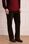 Brioni Джинсы из хлопка черные мужские - 98% хлопок, 2% эластан. пуговица, молния. три боковых кармана спереди, два кармана сзади. Страна производитель: Италия. Уход: специализированная чистка - фото 3