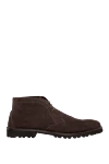 A.Testoni Brown suede men's boots - 100% suede, 100% fur. Lace-up. Shaft height: 12 cm. Sole Height: 2 cm. Polyurethane. Country of manufacture: Italy. Care: specialized cleaning - photo 1