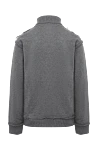 Men's golf from wool and acrylic gray Dolce & Gabbana - Contrasting inserts. High neck. 95% wool, 5% acrylic. Country of manufacture: Italy. Care: specialized cleaning - photo 6