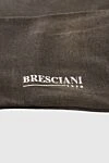 Bresciani Men's brown cotton socks - logo print. 100% cotton. Country of manufacture: Italy. Care: specialized cleaning - photo 3