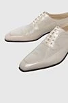 Artioli Men's shoes made of beige leather - Perforation. 100% leather. Lace-up. Interior: Leather. Insole: Leather. Heel height: 2.5cm. Outsole: Other materials. Country of manufacture: Italy. Care: specialized cleaning - photo 5