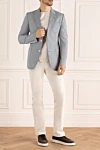 Gray cotton blazer for men Gucci - stripe. Closure: two buttons. Pocket: three side pockets and three inside pockets. 100% cotton. Inner lining: 100% cotton. Country of manufacture: Italy. Care: specialized cleaning - photo 2