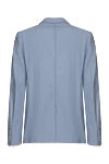 Gray cotton blazer for men Gucci - stripe. Closure: two buttons. Pocket: three side pockets and three inside pockets. 100% cotton. Inner lining: 100% cotton. Country of manufacture: Italy. Care: specialized cleaning - photo 6