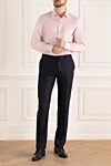 Рубашка из хлопка розовая мужская розовая Brioni - 100% хлопок. пуговицы. Страна производитель: Италия. Уход: специализированная чистка - фото 2