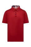 Brioni Cotton long sleeve polo red for men - Long sleeve. 100% cotton. Buttons. Country of manufacture: Italy. Care: specialized cleaning - photo 1