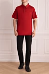 Cotton long sleeve polo red for men Brioni - Long sleeve. 100% cotton. Buttons. Country of manufacture: Italy. Care: specialized cleaning - photo 2