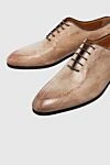 Bontoni Men's shoes made of beige leather - Kant. 100% leather. Lace-up. Interior: Leather. Insole: Leather. Heel height: 2cm. Outsole: Other materials. Country of manufacture: Italy. Care: specialized cleaning - photo 5