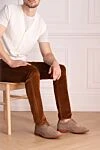 Туфли мужские из кожи коричневые Tricker`s - Перфорация. 100% кожа. Шнуровка. Внутренняя отделка: кожа. Стелька: Кожа. Высота каблука: 2,5см. Другие материалы. Страна производитель: Англия. Уход: специализированная чистка - фото 2