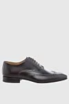 Branchini Men's shoes made of black leather - Perforation. 100% leather. Lace-up. Interior: Leather. Insole: Leather. Heel height: 2cm. Outsole: Other materials. Country of manufacture: Italy. Care: specialized cleaning - photo 1