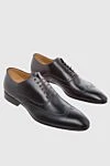 Branchini Men's shoes made of black leather - Perforation. 100% leather. Lace-up. Interior: Leather. Insole: Leather. Heel height: 2cm. Outsole: Other materials. Country of manufacture: Italy. Care: specialized cleaning - photo 3