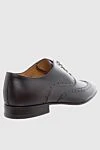 Men's shoes made of black leather Branchini - Perforation. 100% leather. Lace-up. Interior: Leather. Insole: Leather. Heel height: 2cm. Outsole: Other materials. Country of manufacture: Italy. Care: specialized cleaning - photo 4
