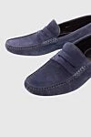 Canali Мокасины мужские из замши фиолетовые - 100% замша. Внутренняя отделка: Кожа. Стелька: Кожа. Другие материалы. Страна производитель: Италия. Уход: специализированная чистка - фото 5