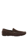 Canali Men's suede moccasins brown - Firmware. 100% suede. Interior: Leather. Insole: Leather. Outsole: Other materials. Country of manufacture: Italy. Care: specialized cleaning - photo 1